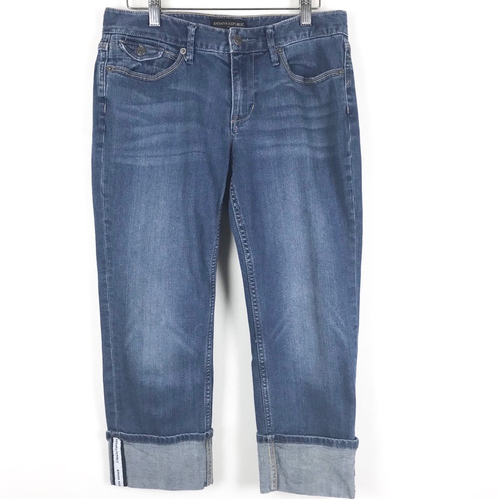 Banana Republic Crop Capri Jeans 28 Women Cuff